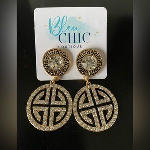 Designer Inspired Crystal Statement Earrings